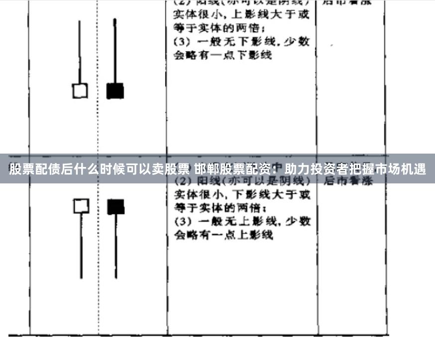 股票配债后什么时候可以卖股票 邯郸股票配资:助力投资者把握市场机遇